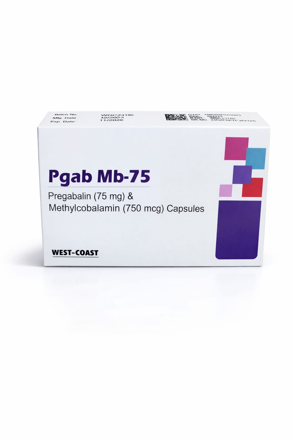 PGAB MB -75(PREGABALIN/METHYLCOBALAMIN) 30s